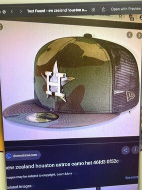 New Era Houston Astros Camo Trucker Hat - Green Camo
